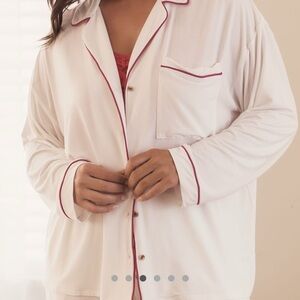 Anthropologie the Briar Pipe pajama shirt and pants - worn only once